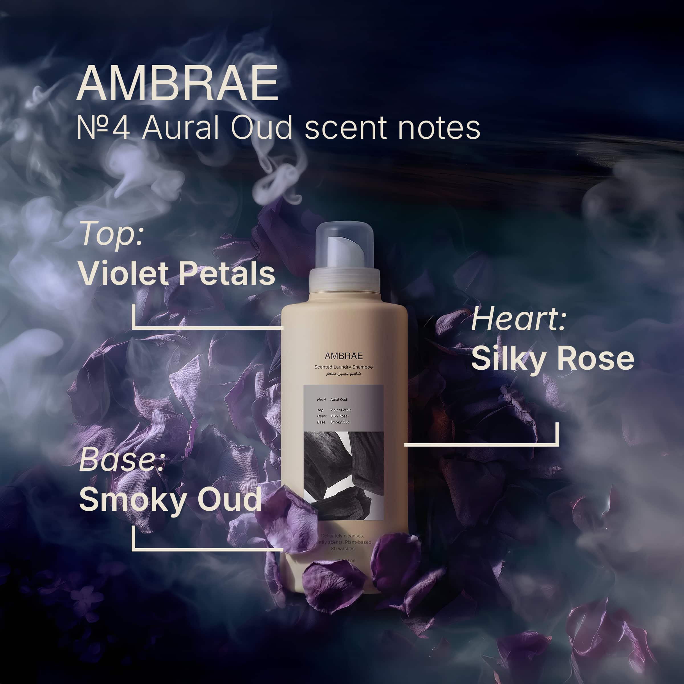 Aural Oud No.4 - Scented Laundry Shampoo & Conditioner REFILL 2x1L