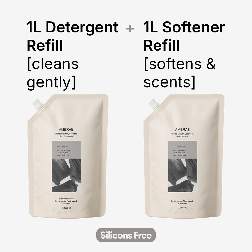 Aural Oud No.4 - Scented Laundry Shampoo & Conditioner REFILL 2x1L